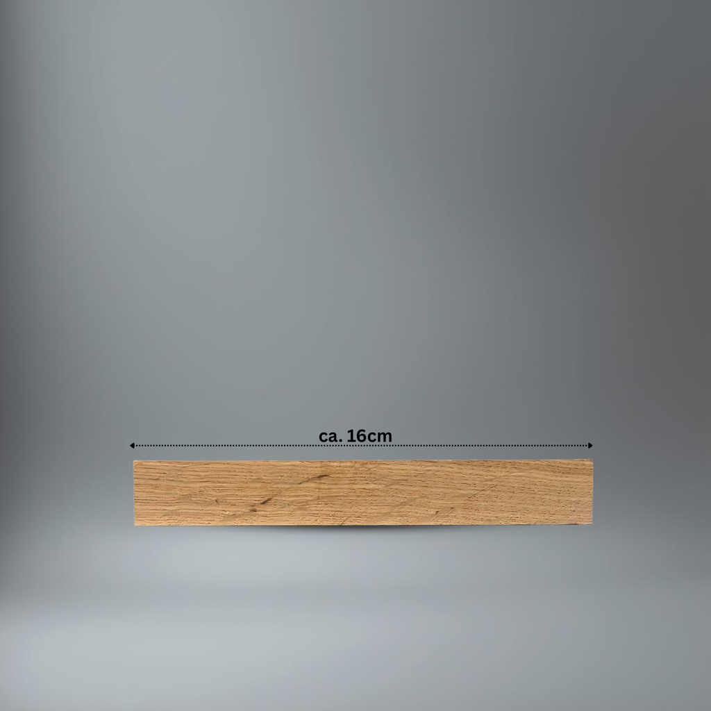 BlackSellig Bastelhölzer im Seitenprofil mit dem Längenvermerk: "ca. 16cm"