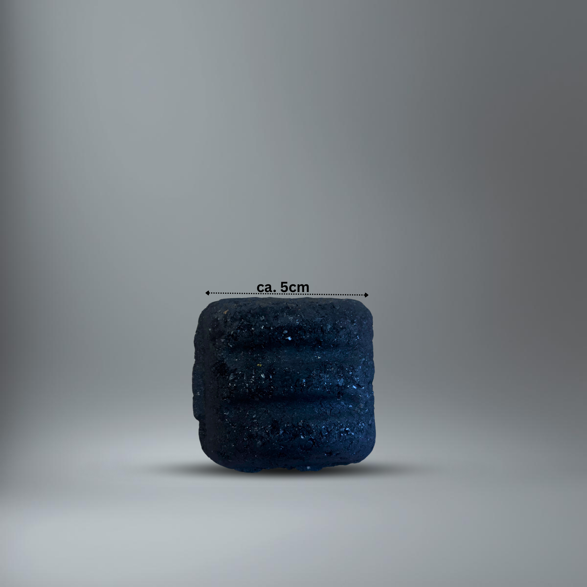 1 Beachie in der Draufsicht mit dem Längenvermerk "ca. 5cm"